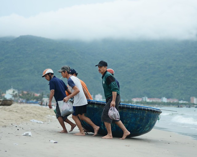 Local fishermen in Danang, Vietnam's Central Coast