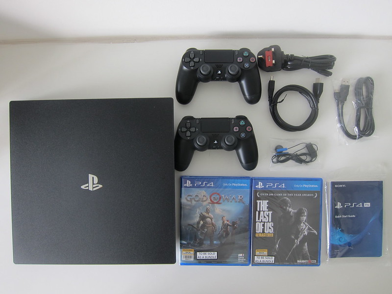 Sony PS4 Pro God of War / The Last of Us Remastered Bundle - Box Contents