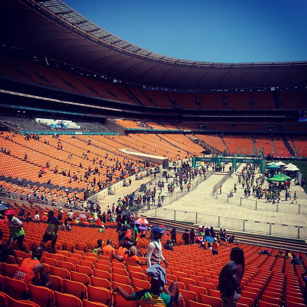 The arrival at the FNB stadium