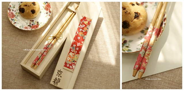Handmade Japanese Chopsticks,handmade, hand painted wooden box ,Personalised Engraved Chopsticks/ Party Gifts/Wedding Favours,Wedding Gift, birthday gift, holiday gift and japanese packaging ideas