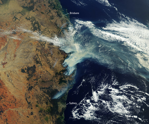Bushfires rage in Australia | by europeanspaceagency