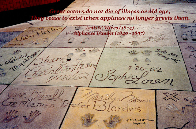 At Grauman's Chinese Theatre, Hollywood, California