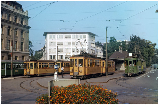 Basel trams at Aeschenplatz (pjs,0958)