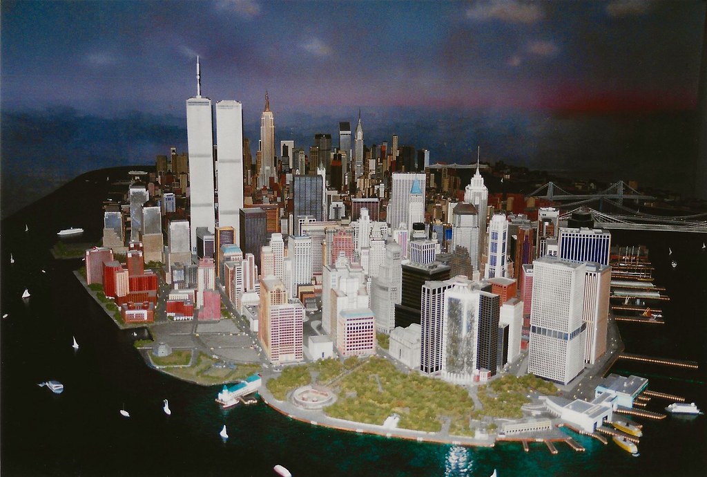Lower Manhattan Model at top of World Trade Center
