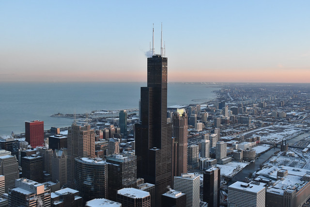Chicago Sunset - Willis Tower