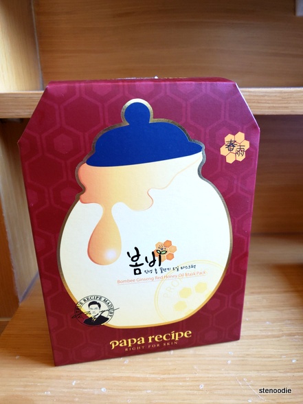 Papa Recipe Bombee Ginseng Red Honey Oil Mask 