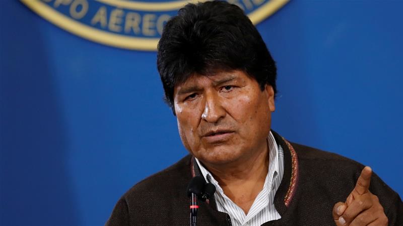11月10日，莫拉萊斯宣布辭去玻利維亞一職，並在隔天搭乘飛機前往墨西哥接受政治庇護。（圖片來源：Carlos Garcia Rawlins/Reuters）