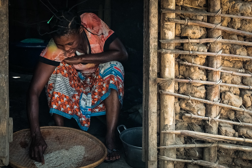 Woman in the village of Bokuma - DRC.