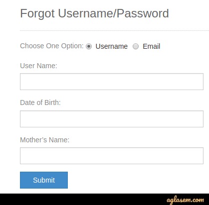 Enter details by using username. 
