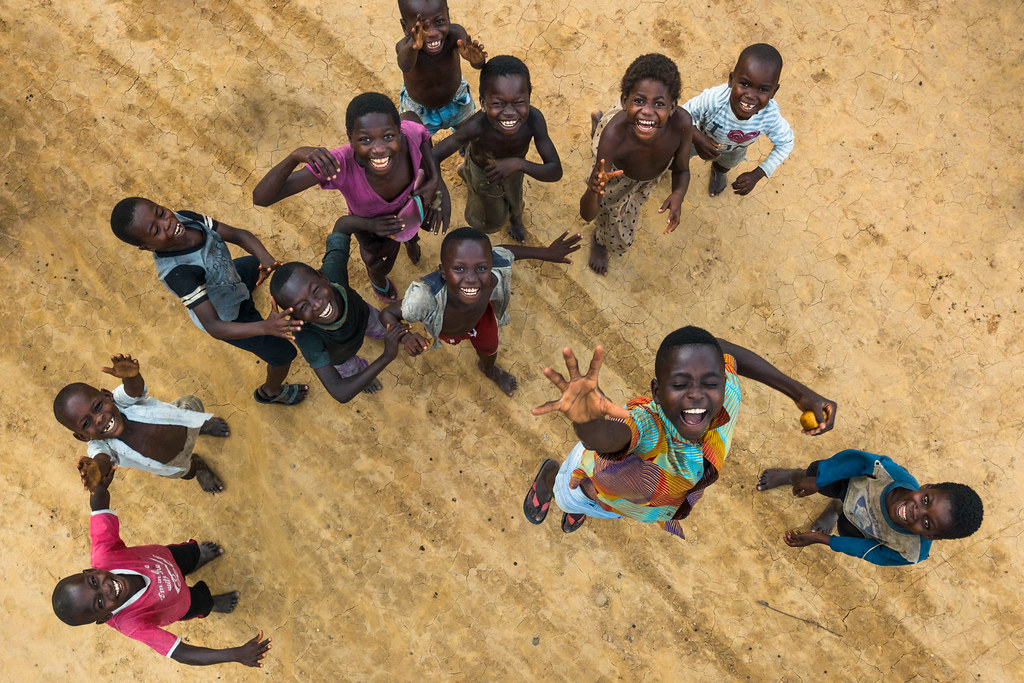 Playful kids in Romee - DRC.