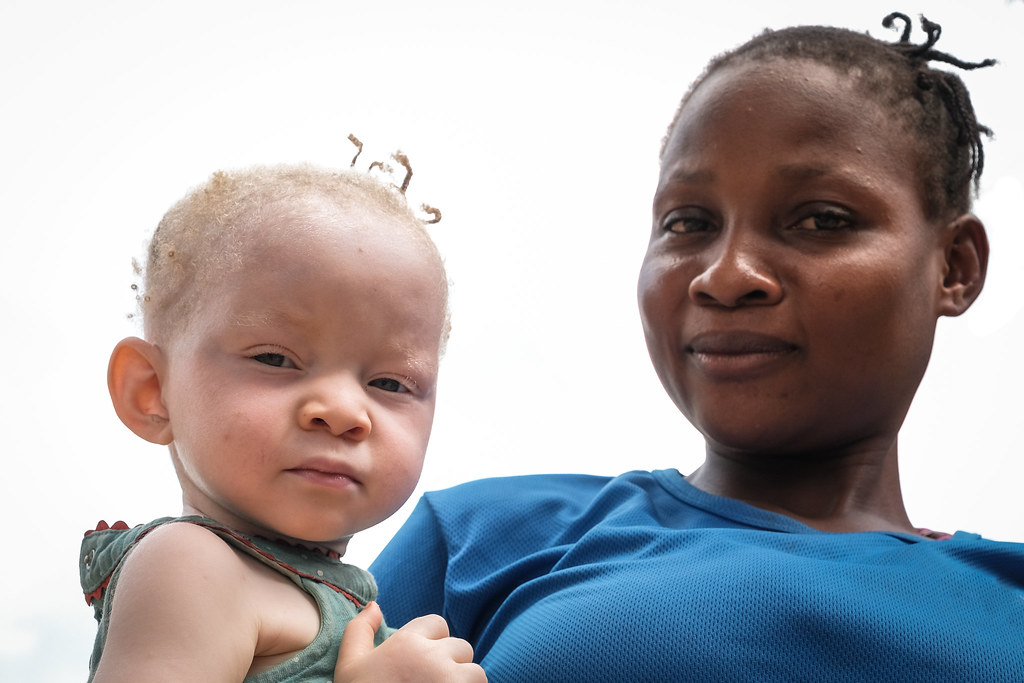 Woman and baby in the village of Bokuma - DRC.