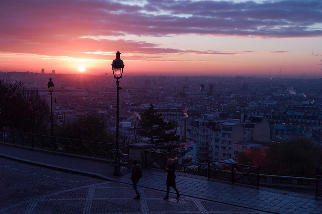 sunrise of paris