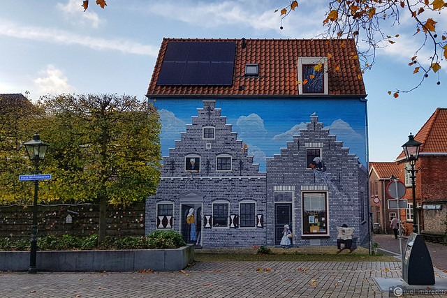 Very nice wall painting at Zierikzee, The Netherlands