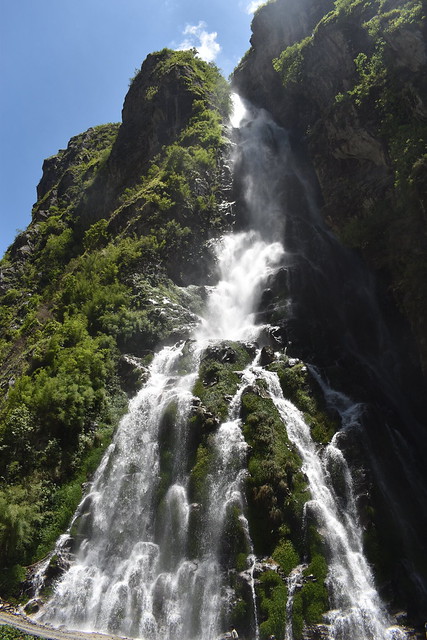 Nepali falls, the golden water