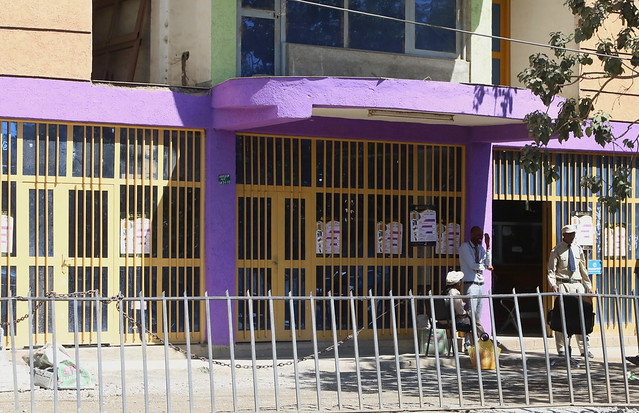 Windows behind the fence & bars - Weldiya Amhara Ethiopia