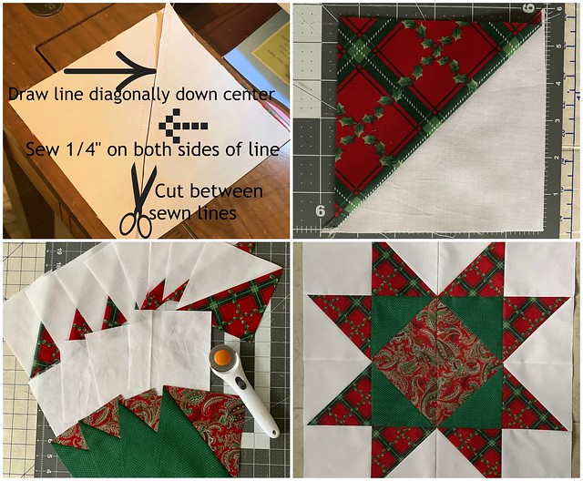 Quilted Christmas Pillow Steps