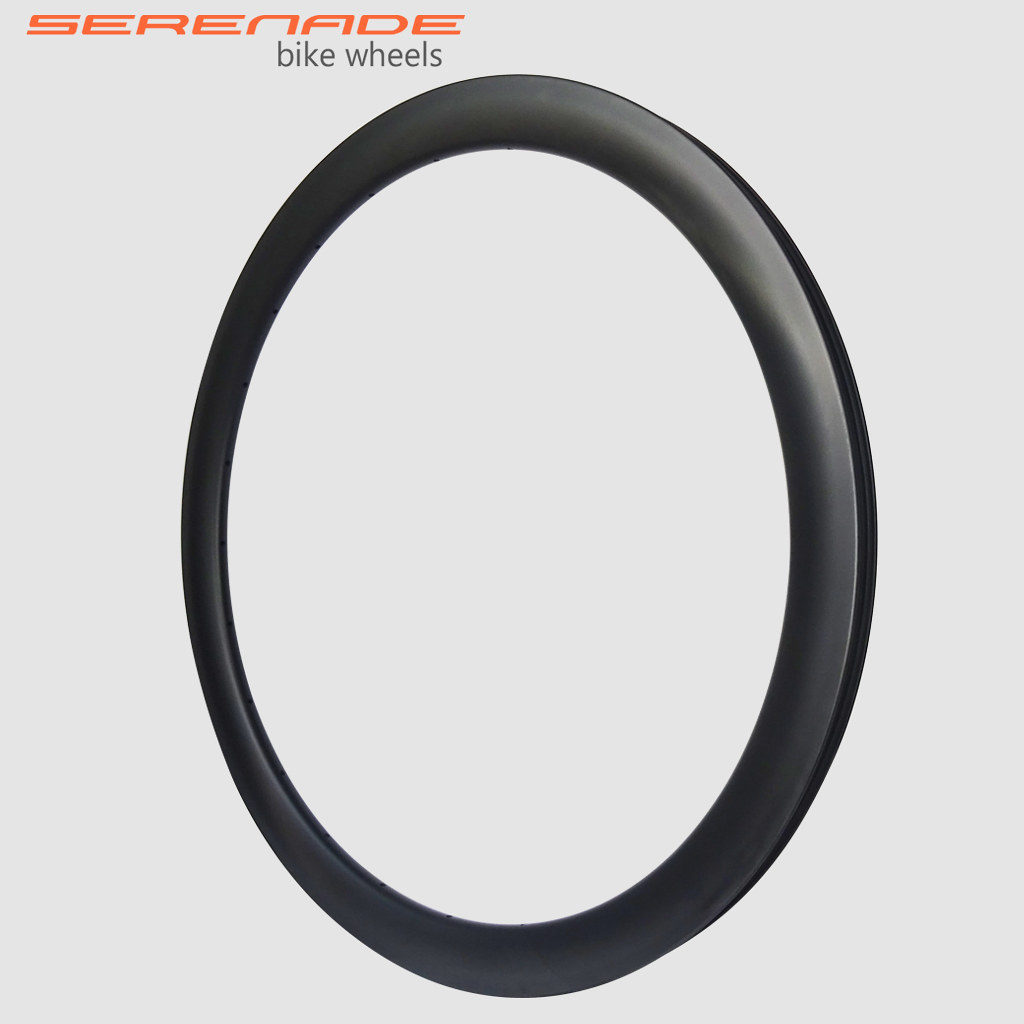 45mm deep 28mm wide lightweight road bicycle carbon rims tubeless compatible 700C road disc bicycle wheels part 45mm deep 28mm wide gravel bike rim