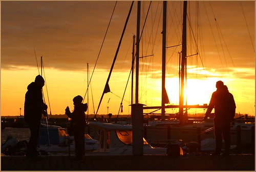 fischen fischer fishing rügen mecklenburgvorpommern silhouette canon derbischheimer sonnenuntergang sunset