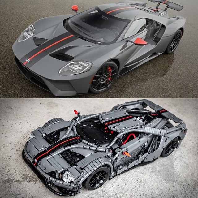 @lego_tactics did the impossible and created the first gun metal grey Ford GT  Follow @loxlego on Instagram