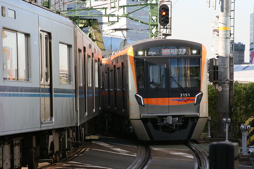 Keisei 3100 series in Kita-Shinagawa, Shinagawa, Tokyo, Japan /Nov 16, 2019
