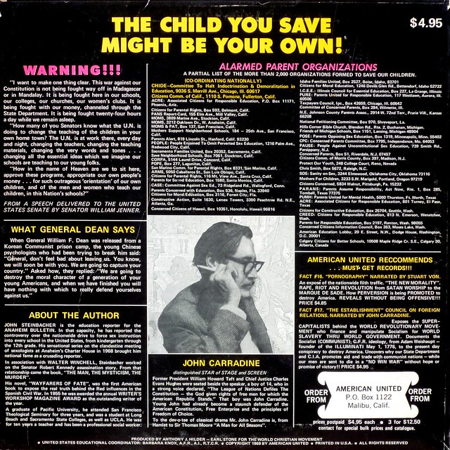 The Child Seducers - Back Cover