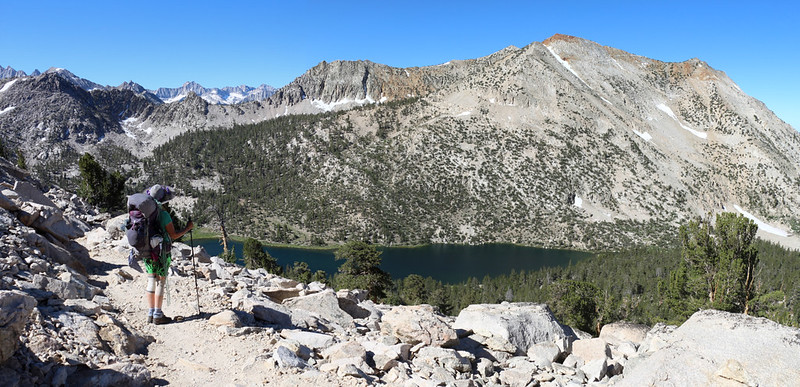 Charlotte Lake and Mount Bago from the Pacific Crest Trail