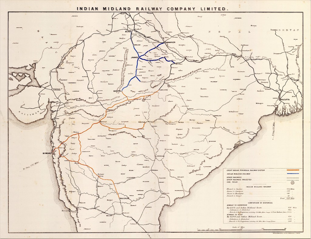 India Railways - Indian Midland Railway (map)