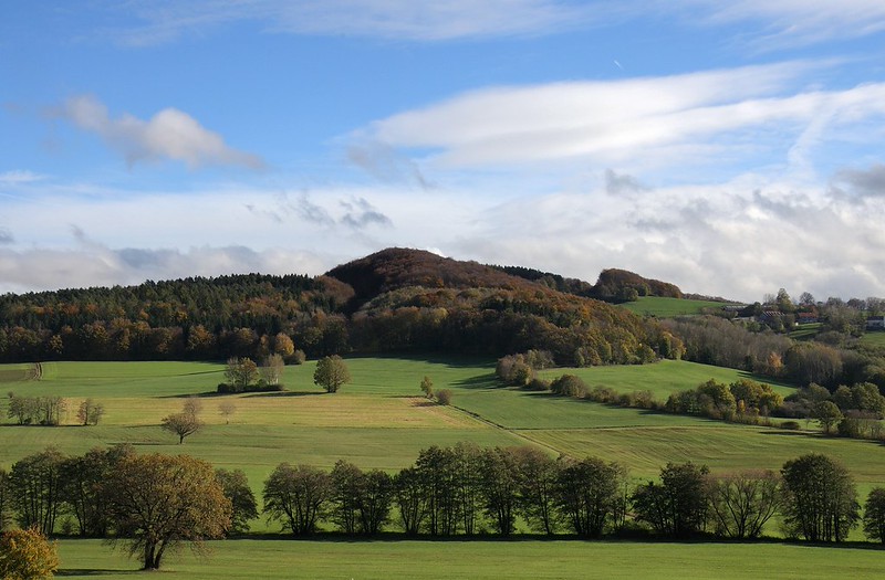 20191103-001F | Blick von der Wacht zum Giebelrain (590 m). Rhön, 03.11.2019