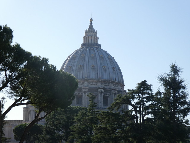 Italy - Rome - Vatican City - Vatican Museum - View to dome of St Peters
