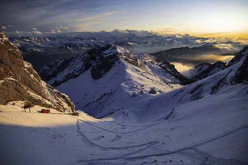 pilatus kulm nidwalden obwalden luzern schweiz switzerland svizzera suisse alps sunset trenino zug neve schnee snow alpi felinafoto mountainphotography