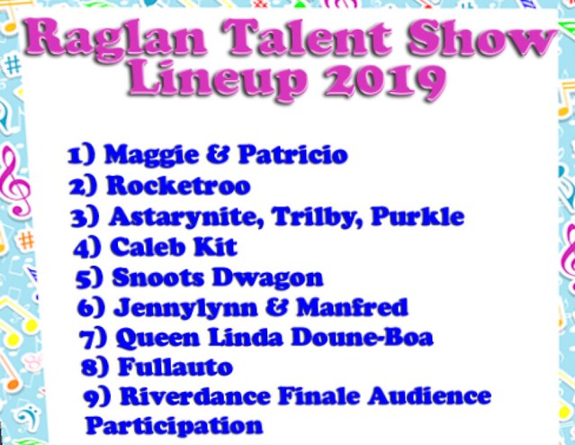 Talent show lineup
