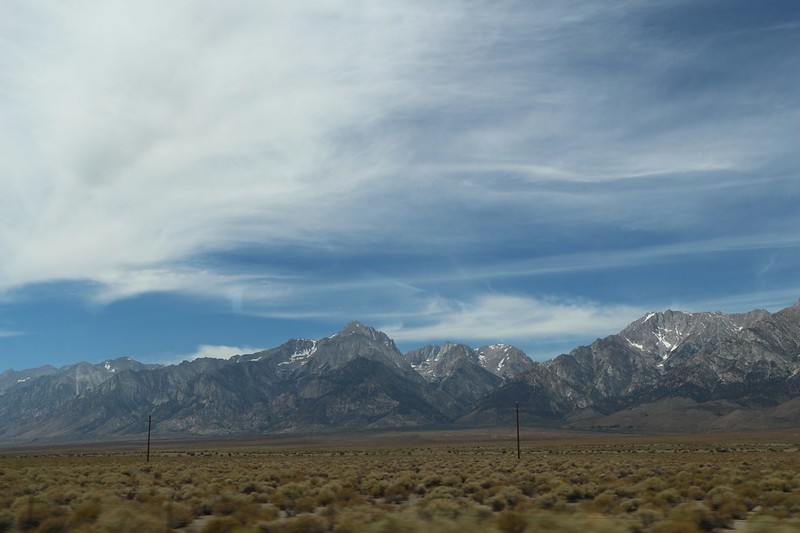 Looking west at the High Sierra from Route 395 - It's hard not to love the East Side!