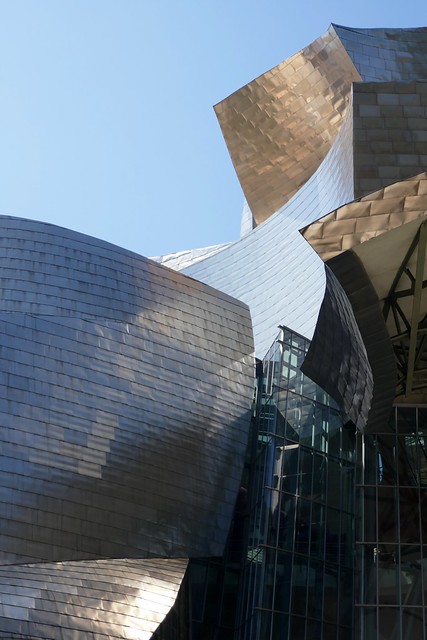 Titane et acier, Musée Guggenheim, Bilbao, Biscaye, Pays Basque, Espagne.