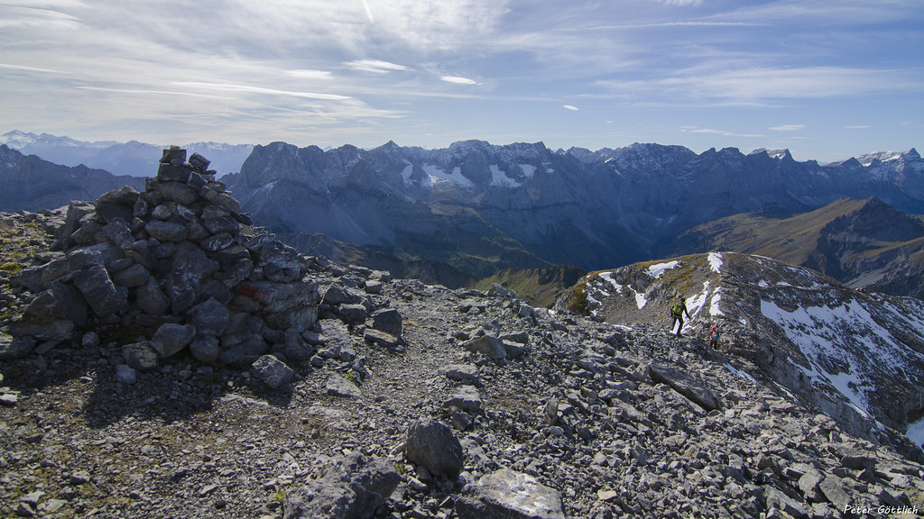 the long mountain ridge