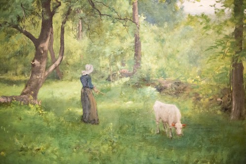 art museum clark clarkinstitute impressionism oil painting green landscape cow summer inness