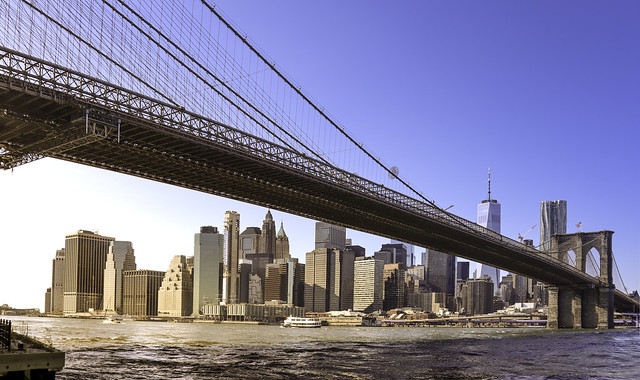 Lower Manhattan view from Dumbo - New York -