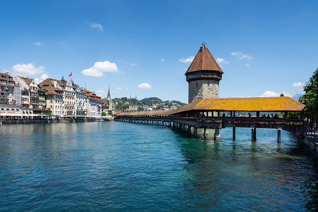 Chapel Bridge, Jucerne, Switzerland