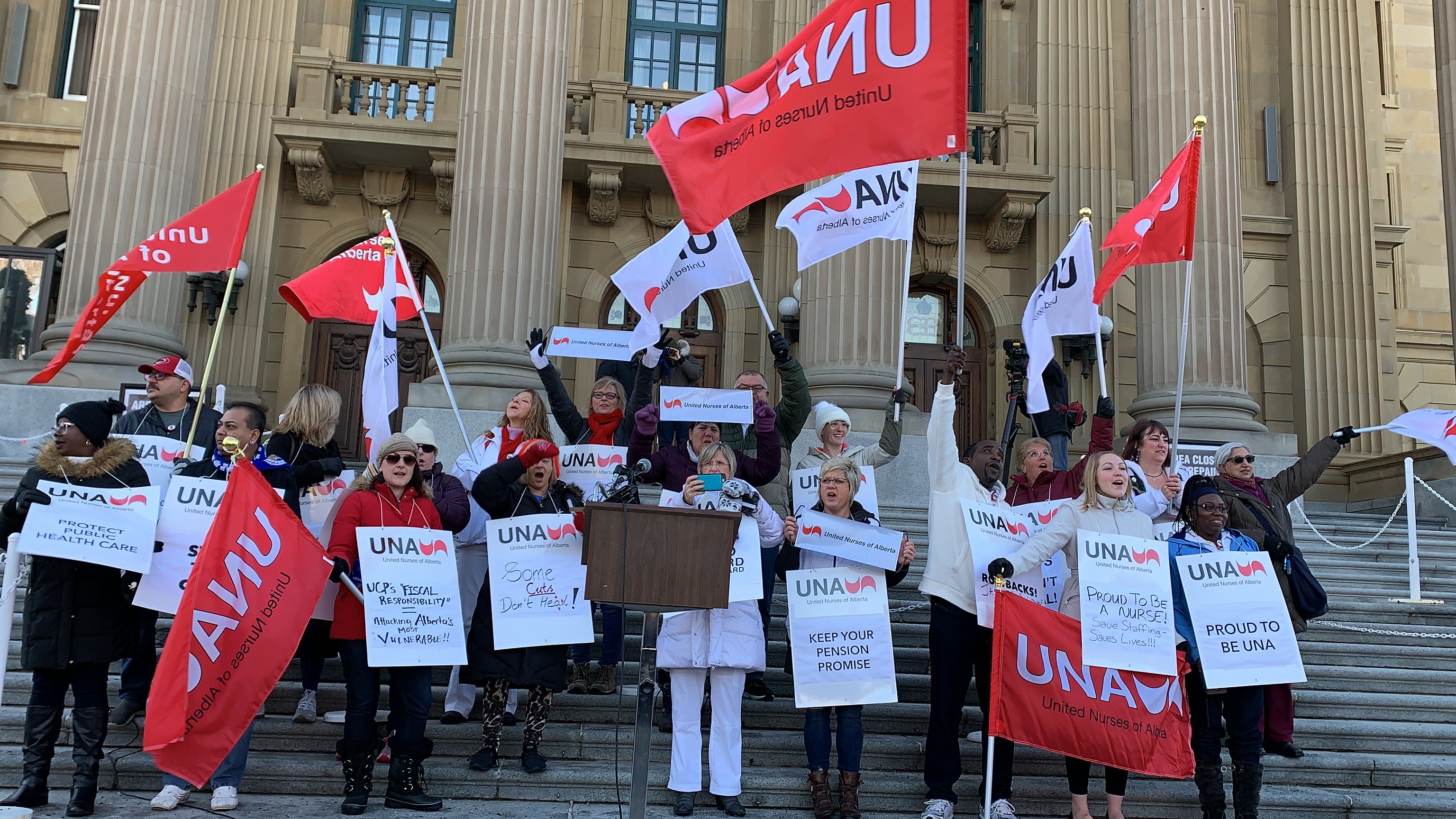 Nurses Rally Against Cuts
