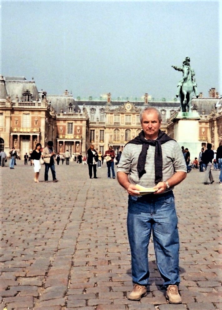 In front of Palace of Versailles
