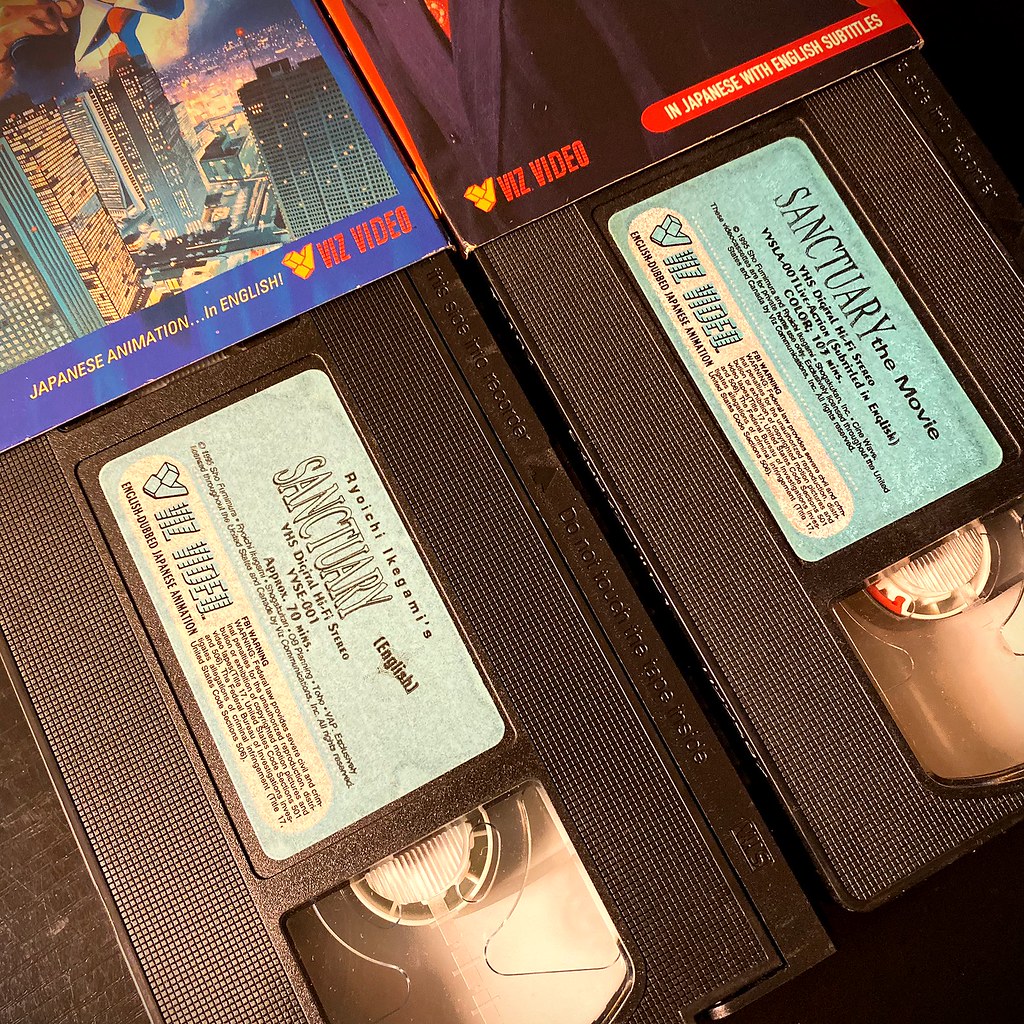 Sanctuary OVA and Live Action movie VHS tapes from Viz Vid… | Flickr