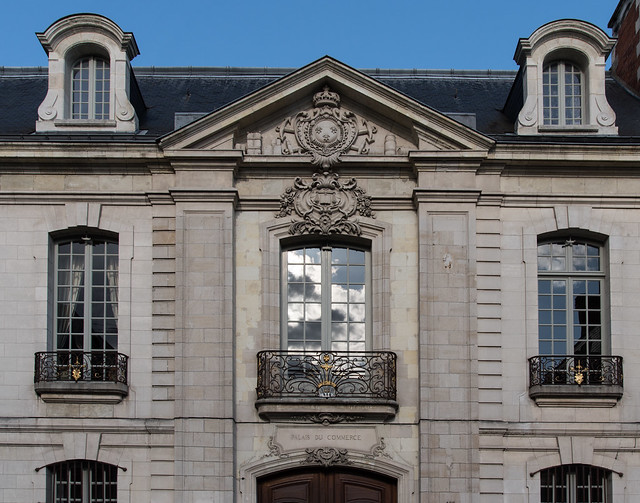 Ancien hôtel de la bourse (1757, archit.  Pierre Meusnier (1702-1781)) - Tours (Indre-et-Loire, France)