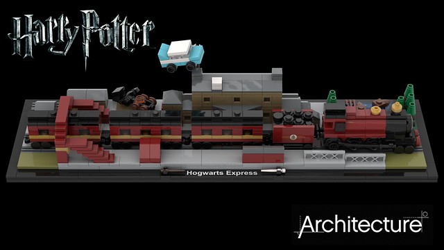 Hogwarts Express Architecture LEGO MOC