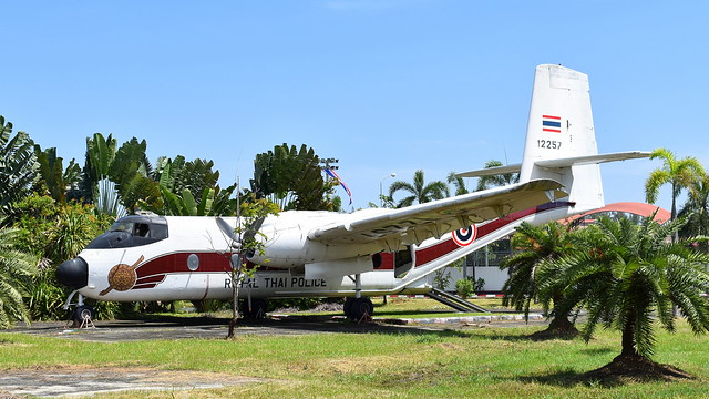 De Havilland Canada DHC-4 Caribou c/n 257 Thailand Police serial 12257 preserved at the Police Cadet School, Sampran, Thailand
