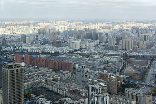 shenyang aerial skyline liaoning china city cityscape conrad view buildings architecture