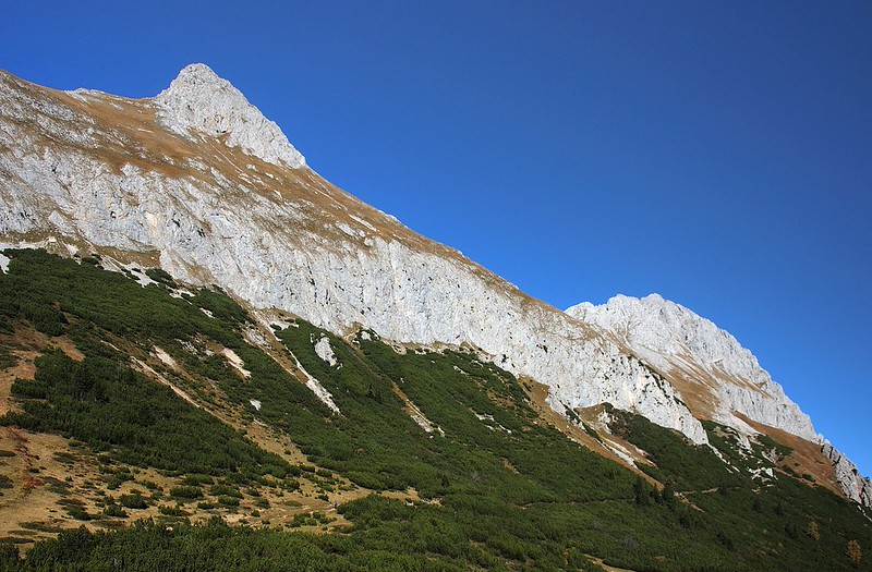20191026-020F | Falscher Kogel (2388 m) und Maldongrat (2544 m), gesehen vom Hahntennjoch. Tirol, 26.10.2019