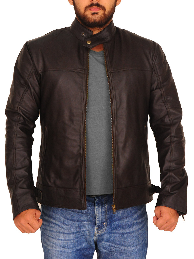 Cool Moto Brown Leather Jacket For Men | Samish leathers pre… | Flickr