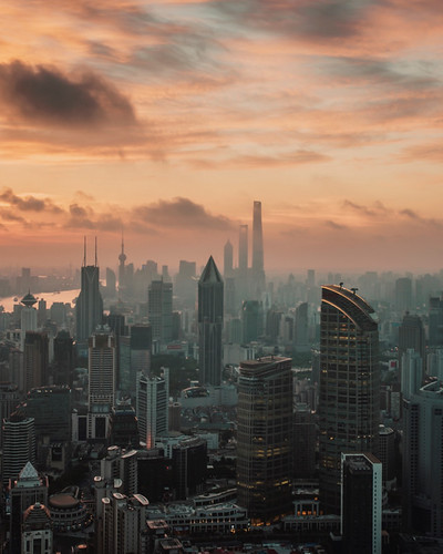 Sunrise, Shanghai Style by bradycloud2005, newyork newyorkcity jinmaotower shanghai building skyscraper orientalpearltower shanghaiworldfinanci
