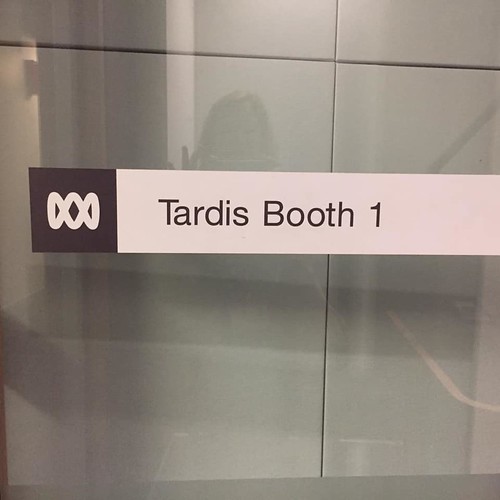 Tardis booth sign