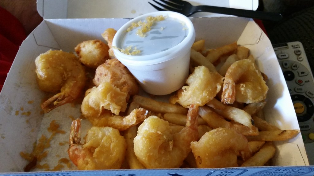 Long John Silvers Shrimp Platter With French Fries Hush P Flickr