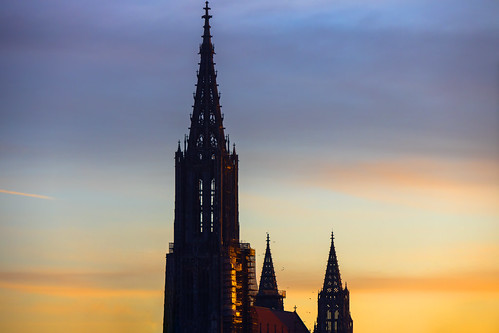sb architecture architektur ulm ulmer münster kirche kathedrale sunrise